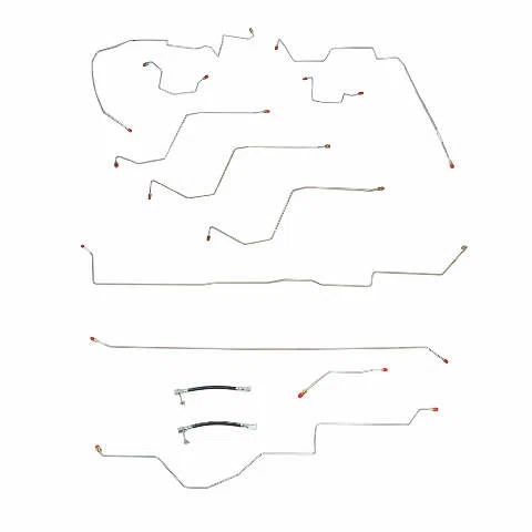 2002-05 Dodge Ram 1500 Brake Line Kit Quad Cab_Short Bed 4x4 Stainless CBK0032SS